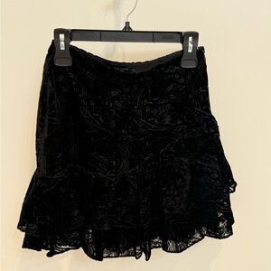 Ted Baker Black Velvet Skirt